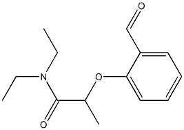 N,N-diethyl-2-(2-formylphenoxy)propanamide Struktur