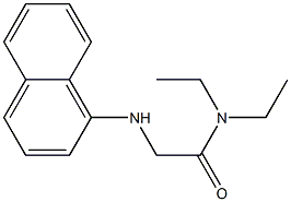 N,N-diethyl-2-(naphthalen-1-ylamino)acetamide Struktur