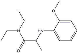 N,N-diethyl-2-[(2-methoxyphenyl)amino]propanamide Struktur