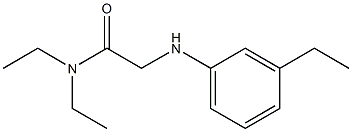 N,N-diethyl-2-[(3-ethylphenyl)amino]acetamide Struktur