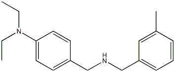 N,N-diethyl-4-({[(3-methylphenyl)methyl]amino}methyl)aniline Struktur