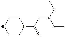 N,N-diethyl-N-(2-oxo-2-piperazin-1-ylethyl)amine Struktur