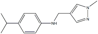 N-[(1-methyl-1H-pyrazol-4-yl)methyl]-4-(propan-2-yl)aniline Struktur