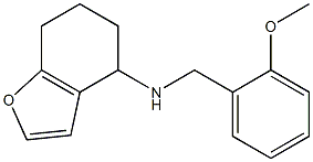 N-[(2-methoxyphenyl)methyl]-4,5,6,7-tetrahydro-1-benzofuran-4-amine Struktur