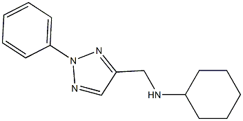 N-[(2-phenyl-2H-1,2,3-triazol-4-yl)methyl]cyclohexanamine Struktur