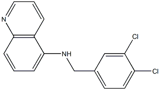 N-[(3,4-dichlorophenyl)methyl]quinolin-5-amine Struktur