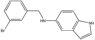 N-[(3-bromophenyl)methyl]-1H-indol-5-amine Struktur