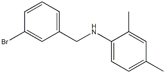 N-[(3-bromophenyl)methyl]-2,4-dimethylaniline Struktur