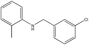 N-[(3-chlorophenyl)methyl]-2-methylaniline Struktur