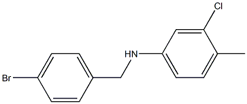 N-[(4-bromophenyl)methyl]-3-chloro-4-methylaniline Struktur