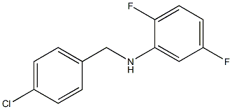 N-[(4-chlorophenyl)methyl]-2,5-difluoroaniline Struktur