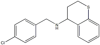 N-[(4-chlorophenyl)methyl]-3,4-dihydro-2H-1-benzothiopyran-4-amine Struktur