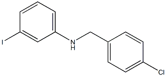 N-[(4-chlorophenyl)methyl]-3-iodoaniline Struktur