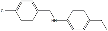 N-[(4-chlorophenyl)methyl]-4-ethylaniline Struktur