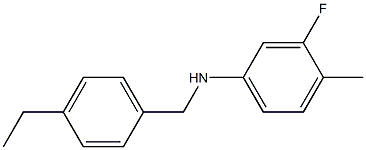 N-[(4-ethylphenyl)methyl]-3-fluoro-4-methylaniline Struktur