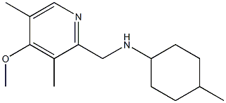 N-[(4-methoxy-3,5-dimethylpyridin-2-yl)methyl]-4-methylcyclohexan-1-amine Struktur