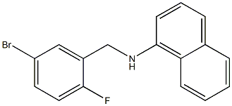 N-[(5-bromo-2-fluorophenyl)methyl]naphthalen-1-amine Struktur