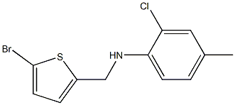 N-[(5-bromothiophen-2-yl)methyl]-2-chloro-4-methylaniline Struktur