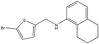 N-[(5-bromothiophen-2-yl)methyl]-5,6,7,8-tetrahydronaphthalen-1-amine Struktur