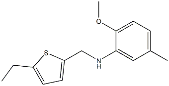 N-[(5-ethylthiophen-2-yl)methyl]-2-methoxy-5-methylaniline Struktur