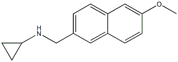 N-[(6-methoxy-2-naphthyl)methyl]cyclopropanamine Struktur