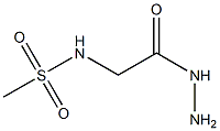 N-[(hydrazinecarbonyl)methyl]methanesulfonamide Struktur