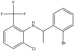 N-[1-(2-bromophenyl)ethyl]-2-chloro-6-(trifluoromethyl)aniline Struktur