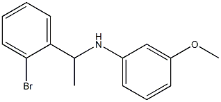 N-[1-(2-bromophenyl)ethyl]-3-methoxyaniline Struktur