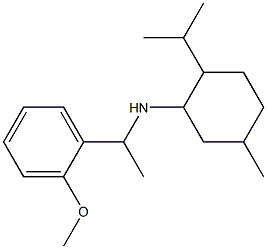 N-[1-(2-methoxyphenyl)ethyl]-5-methyl-2-(propan-2-yl)cyclohexan-1-amine Struktur