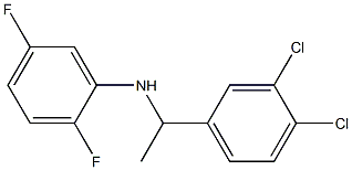 N-[1-(3,4-dichlorophenyl)ethyl]-2,5-difluoroaniline Struktur