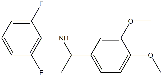 N-[1-(3,4-dimethoxyphenyl)ethyl]-2,6-difluoroaniline Struktur