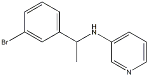 N-[1-(3-bromophenyl)ethyl]pyridin-3-amine Struktur