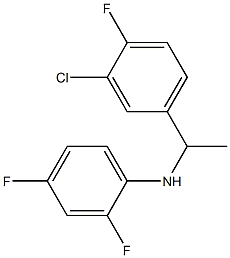 N-[1-(3-chloro-4-fluorophenyl)ethyl]-2,4-difluoroaniline Struktur