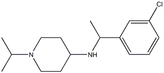 N-[1-(3-chlorophenyl)ethyl]-1-(propan-2-yl)piperidin-4-amine Struktur