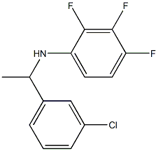 N-[1-(3-chlorophenyl)ethyl]-2,3,4-trifluoroaniline Struktur