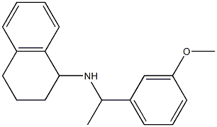 N-[1-(3-methoxyphenyl)ethyl]-1,2,3,4-tetrahydronaphthalen-1-amine Struktur