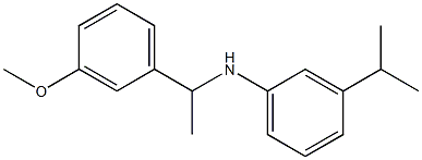 N-[1-(3-methoxyphenyl)ethyl]-3-(propan-2-yl)aniline Struktur