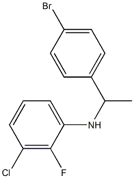 N-[1-(4-bromophenyl)ethyl]-3-chloro-2-fluoroaniline Struktur