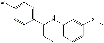 N-[1-(4-bromophenyl)propyl]-3-(methylsulfanyl)aniline Struktur