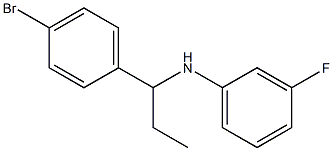 N-[1-(4-bromophenyl)propyl]-3-fluoroaniline Struktur