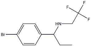 N-[1-(4-bromophenyl)propyl]-N-(2,2,2-trifluoroethyl)amine Struktur