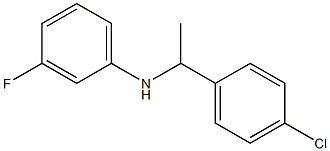 N-[1-(4-chlorophenyl)ethyl]-3-fluoroaniline Struktur