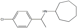 N-[1-(4-chlorophenyl)ethyl]cycloheptanamine Struktur