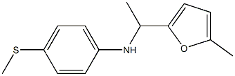 N-[1-(5-methylfuran-2-yl)ethyl]-4-(methylsulfanyl)aniline Struktur