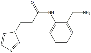 N-[2-(aminomethyl)phenyl]-3-(1H-imidazol-1-yl)propanamide Struktur