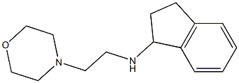 N-[2-(morpholin-4-yl)ethyl]-2,3-dihydro-1H-inden-1-amine Struktur