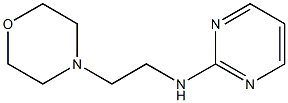 N-[2-(morpholin-4-yl)ethyl]pyrimidin-2-amine Struktur