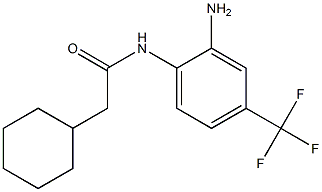 N-[2-amino-4-(trifluoromethyl)phenyl]-2-cyclohexylacetamide Struktur