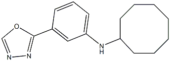 N-[3-(1,3,4-oxadiazol-2-yl)phenyl]cyclooctanamine Struktur