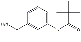 N-[3-(1-aminoethyl)phenyl]-2,2-dimethylpropanamide Struktur